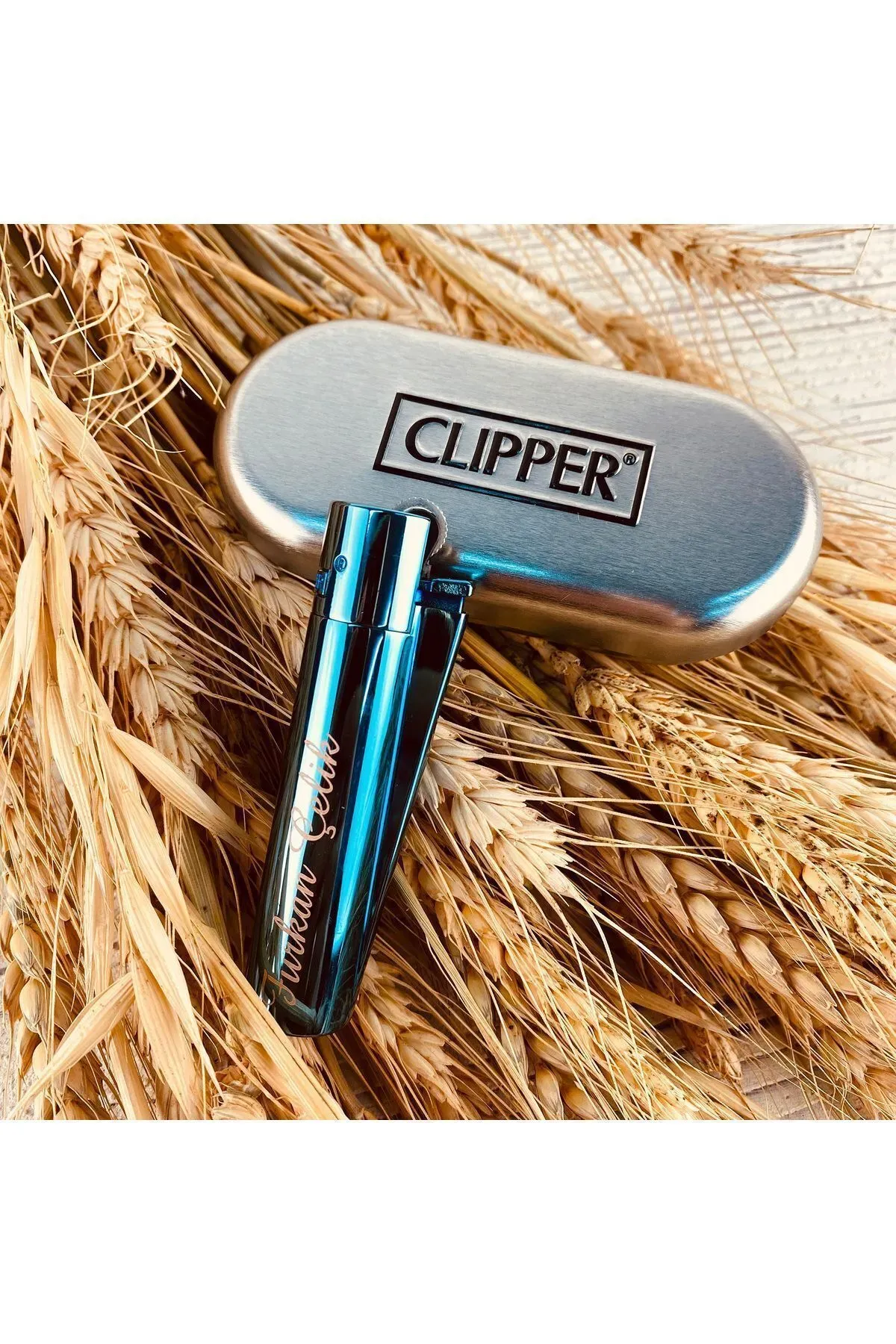 Kişiye Özel Isim Baskılı Clipper Metal Çakmak, Takım Logolu Çakmak,